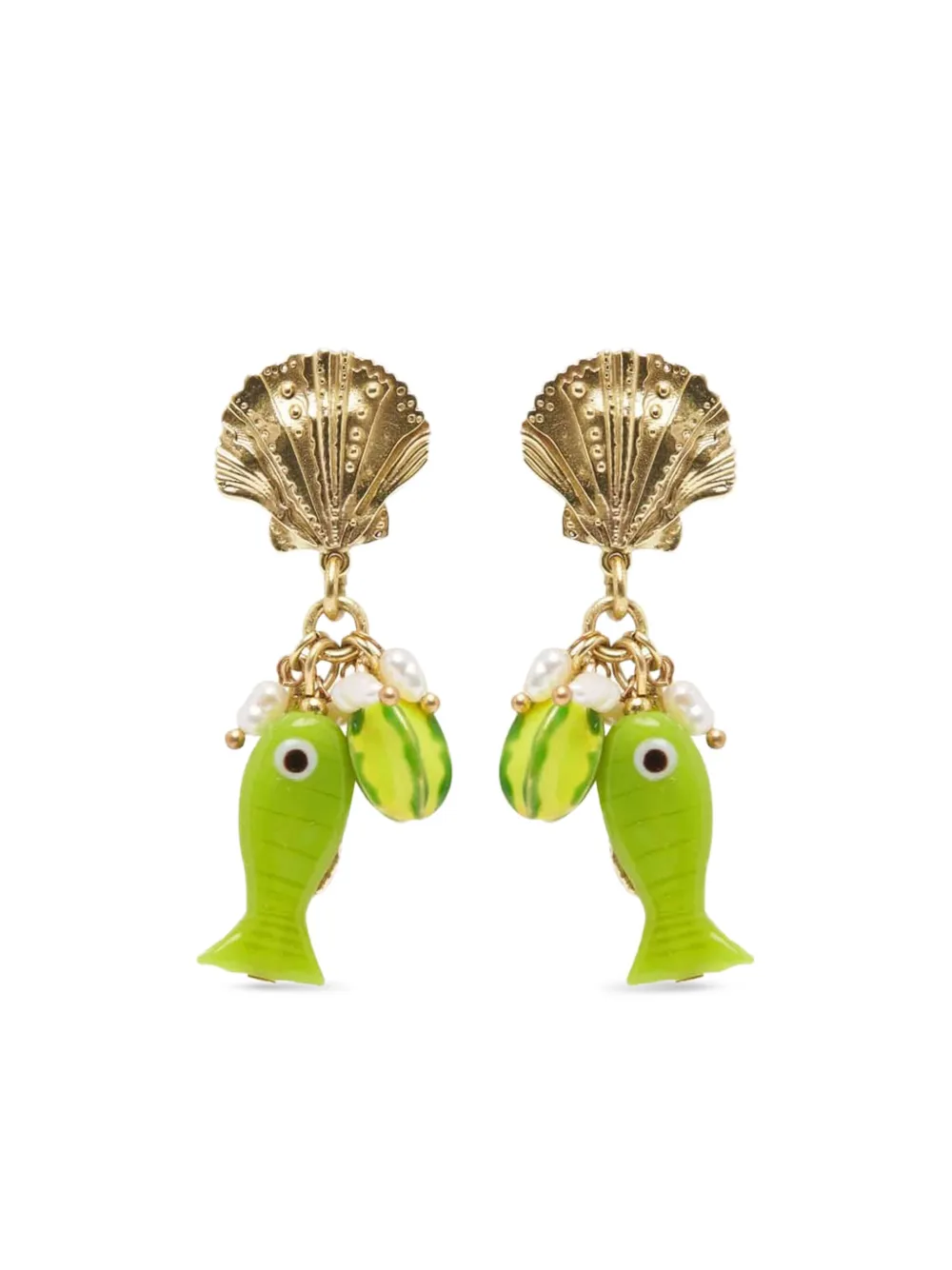 ALEMAIS aretes Shell Fish Bijoux | dorado | Image 1