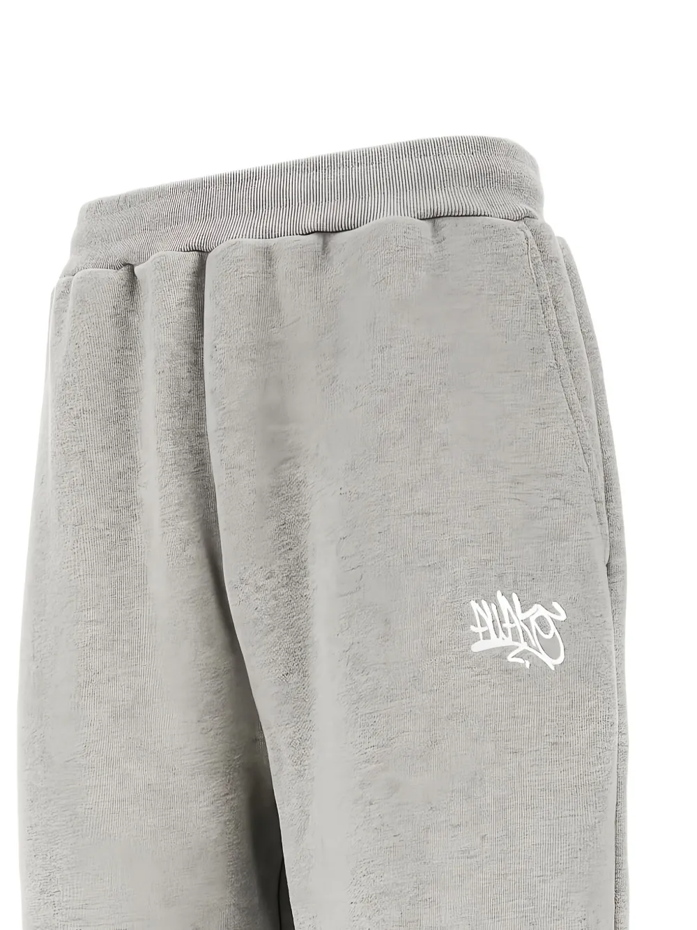Awake NY logo-embroidered track pants - Grijs