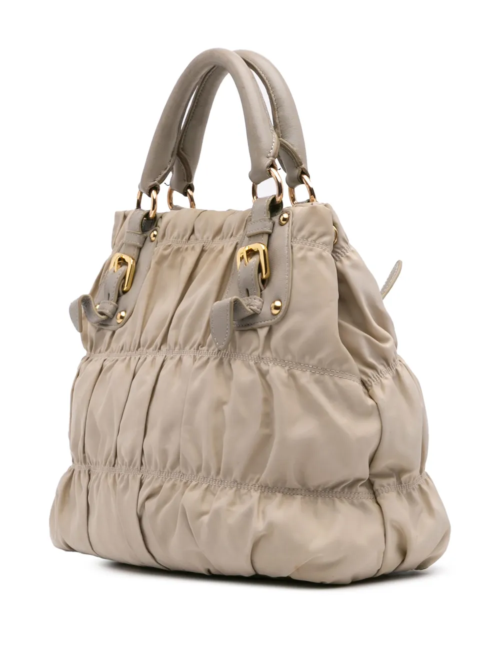 Pre-owned Prada 2010-2024 Tessuto Gaufre Satchel