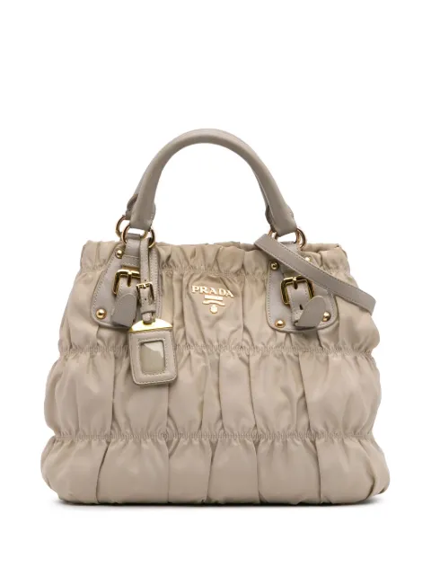 Prada Pre-Owned 2010-2024 Tessuto Gaufre satchel