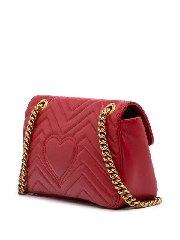 Gucci Pre-Owned 2016-2025 Small GG Marmont Leather Matelasse
