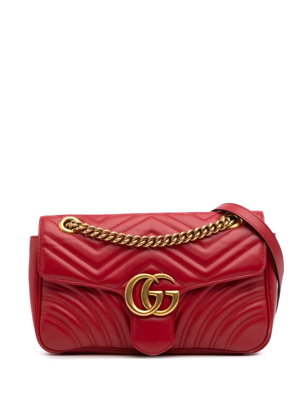 Gucci Pre-Owned 2016-2025 Small GG Marmont Leather Matelasse Flap Gucci Pre-Owned 2016-2025 Small GG Marmont Leather Matelasse Flap