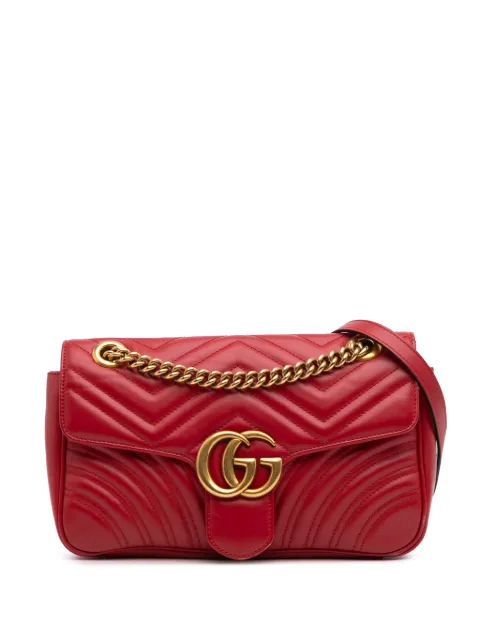 Gucci Pre-Owned 2016-2025 Small GG Marmont Leather Matelasse Flap crossbody bag
