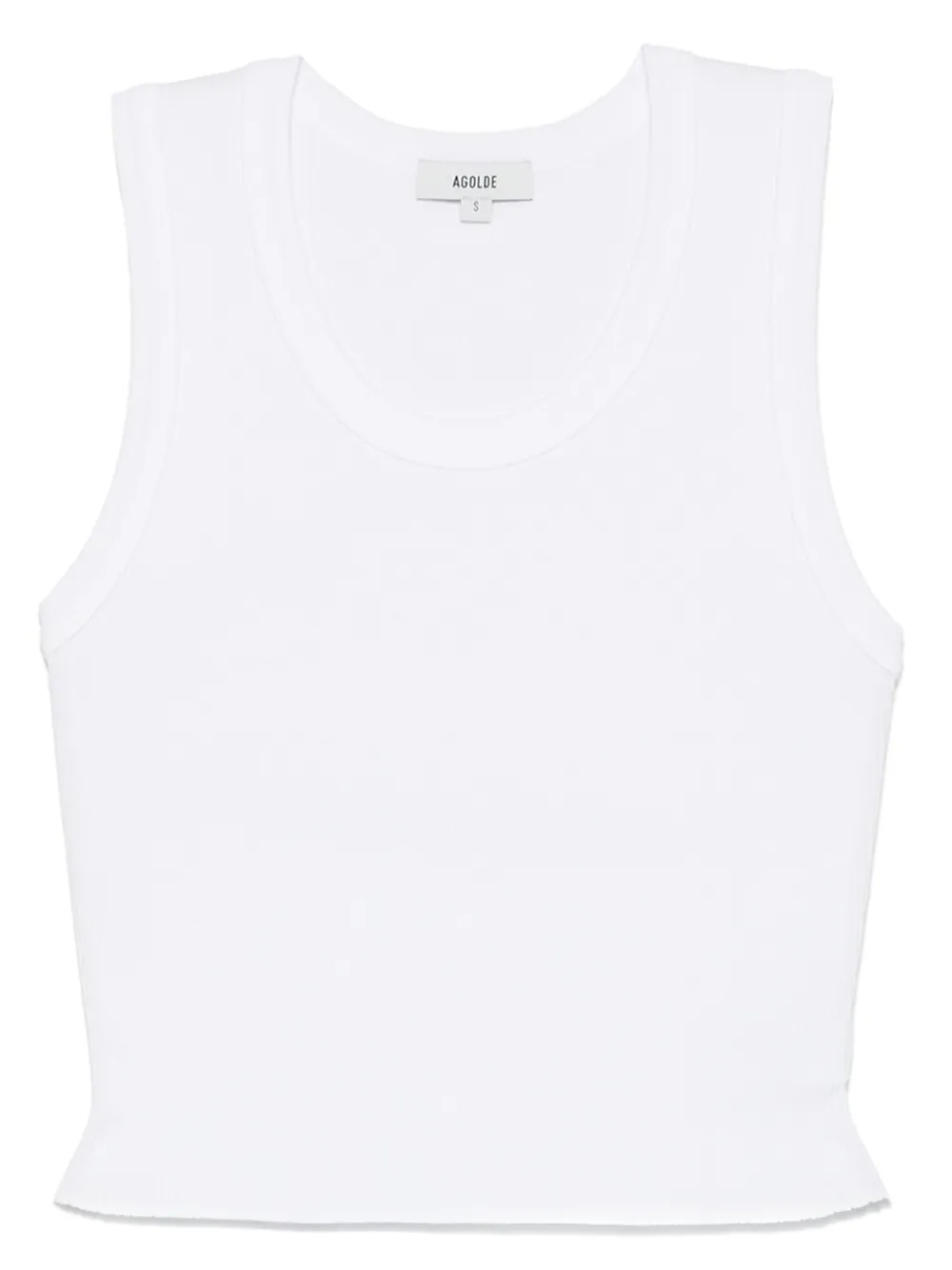 AGOLDE ribbed tank top | White | Image 1
