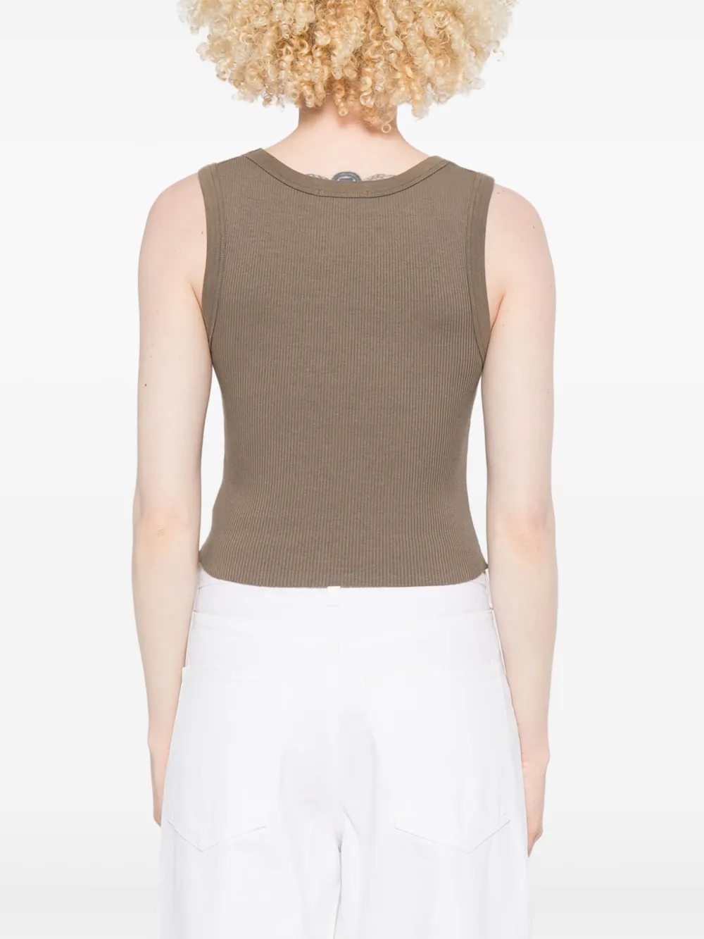 Shop Agolde Ribbed Tank Top