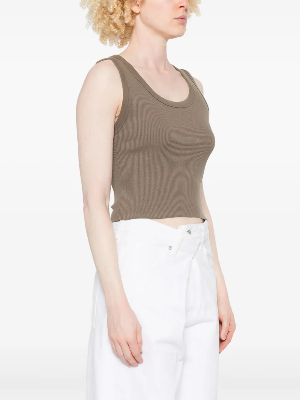 Shop Agolde Ribbed Tank Top