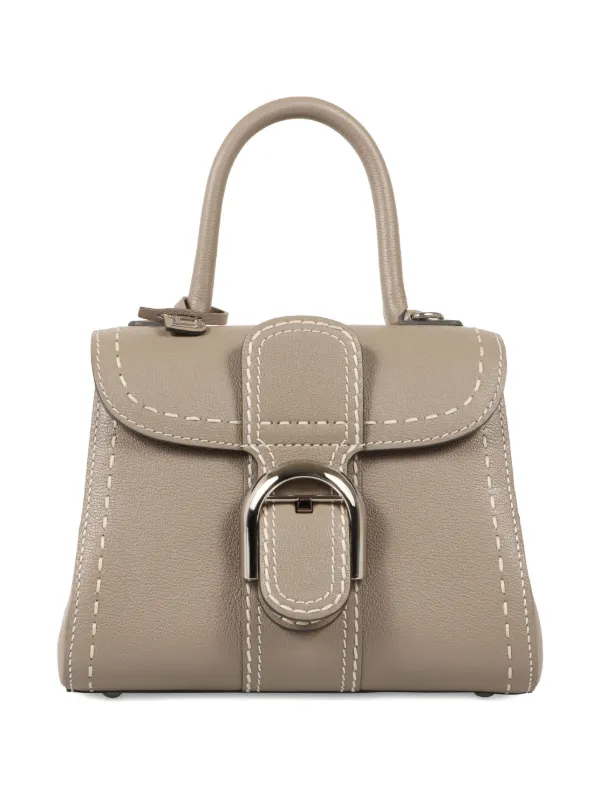 Delvaux Mini Brillant Surpiqué Tote Bag | ニュートラル
