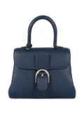 Delvaux Brillant PM pebbled leather flap bag - Blue