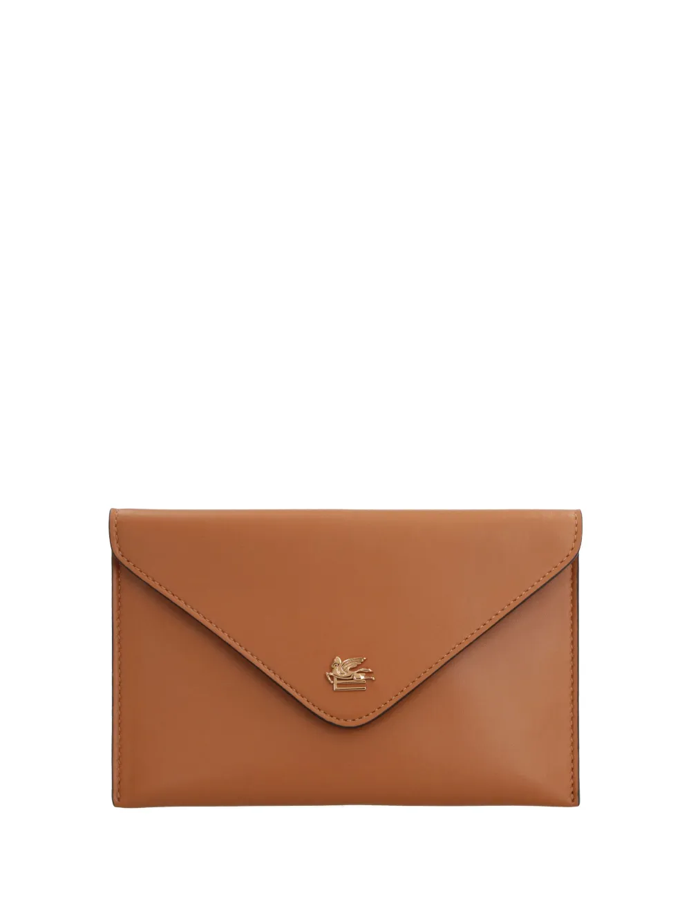 ETRO Leren clutch Bruin