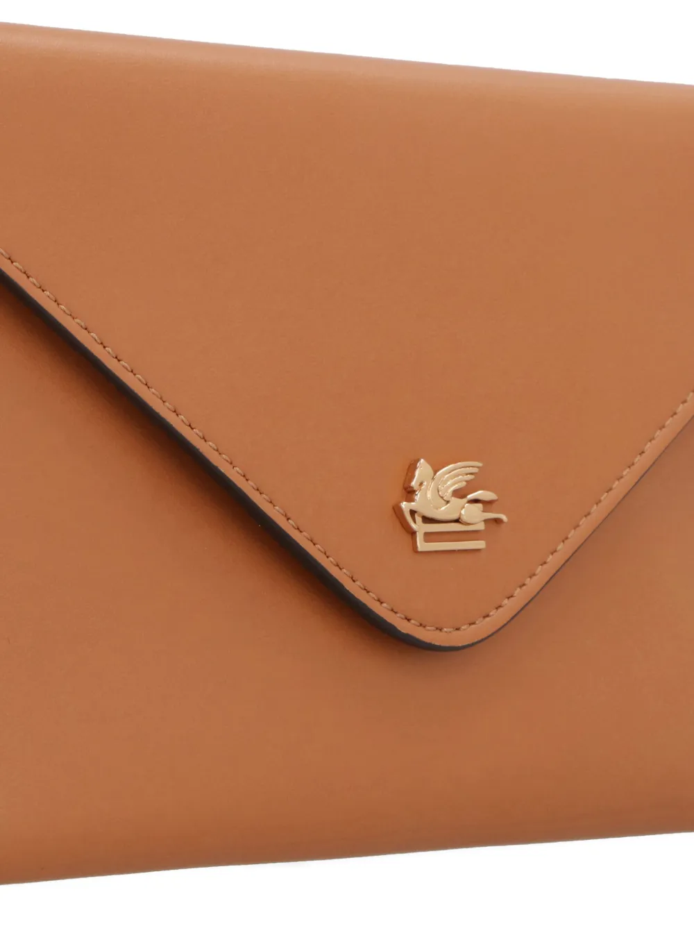 ETRO Leren clutch Bruin