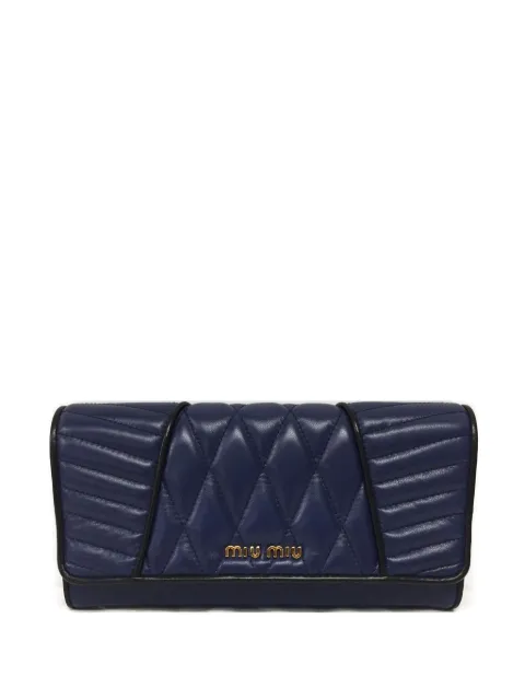 Miu Miu quilted leather wallet