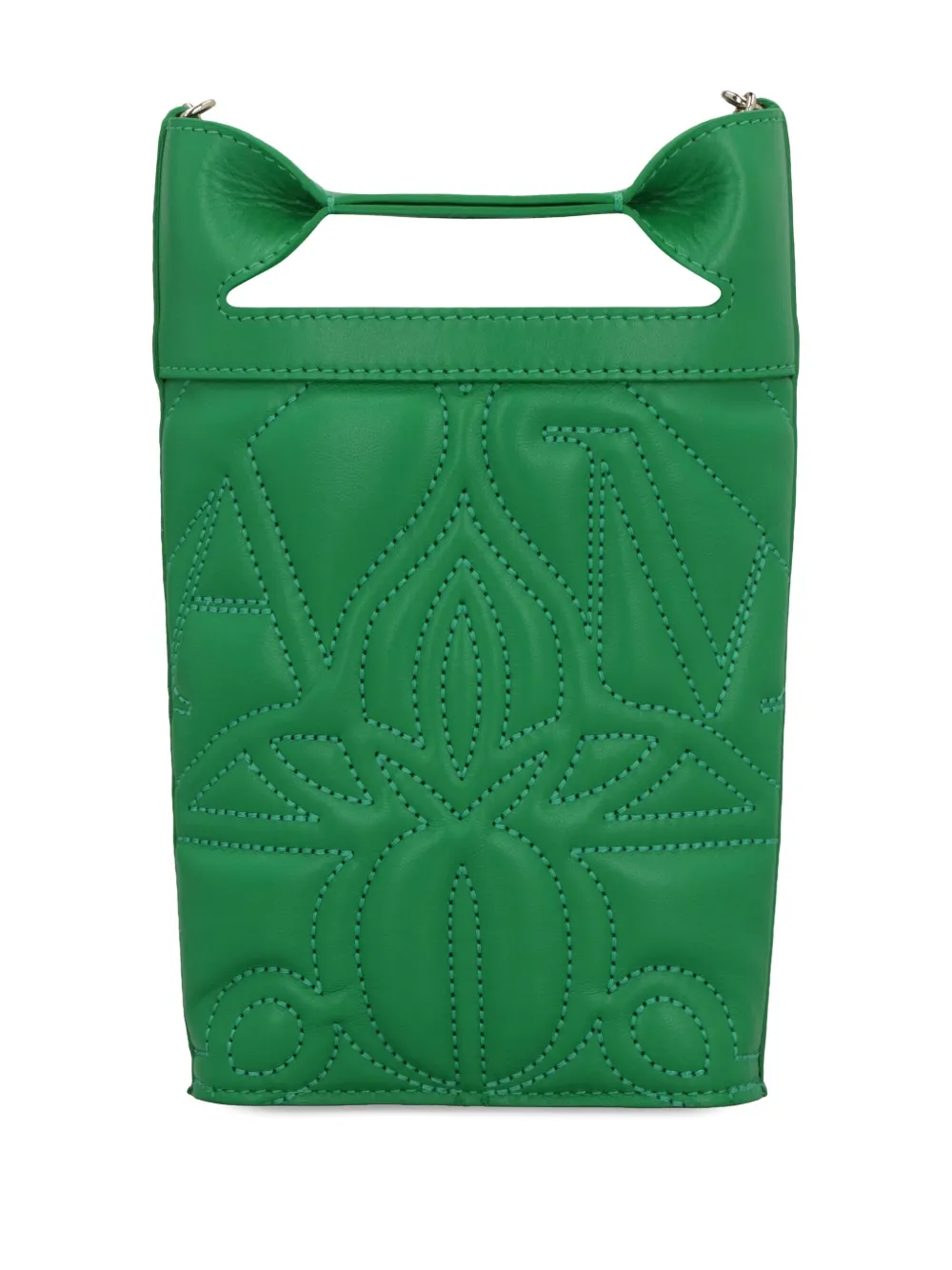 Alexander McQueen The Bow mini crossbody bag - Groen