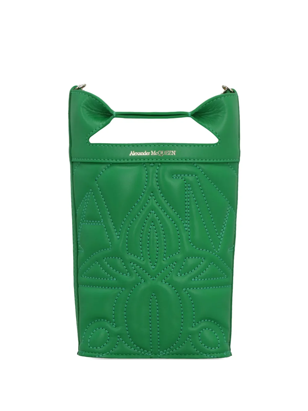Alexander McQueen The Bow mini crossbodytas Groen