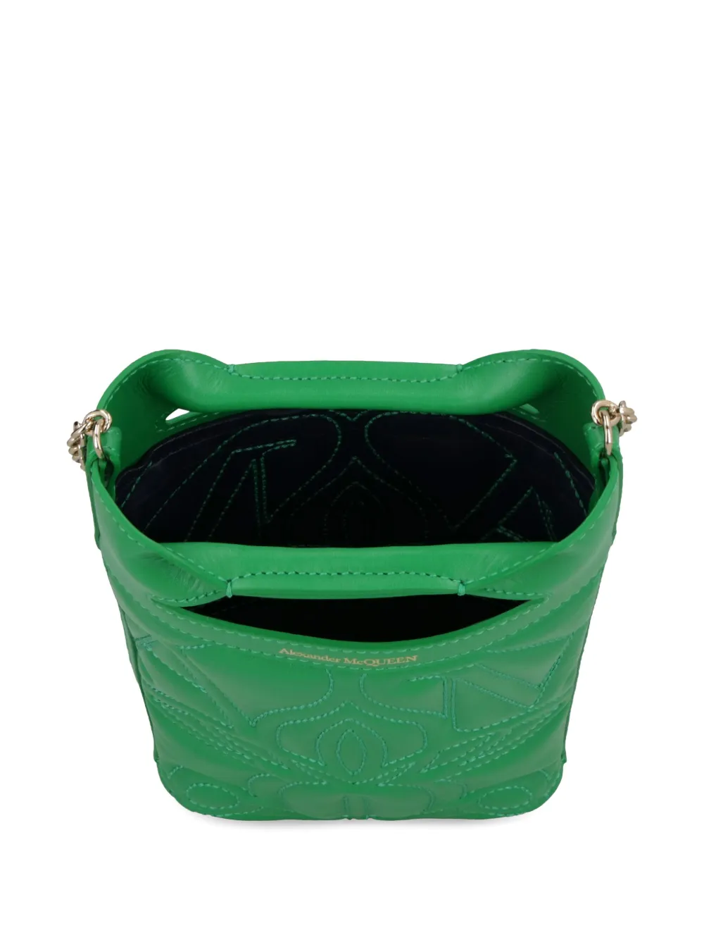 Alexander McQueen The Bow mini crossbodytas Groen