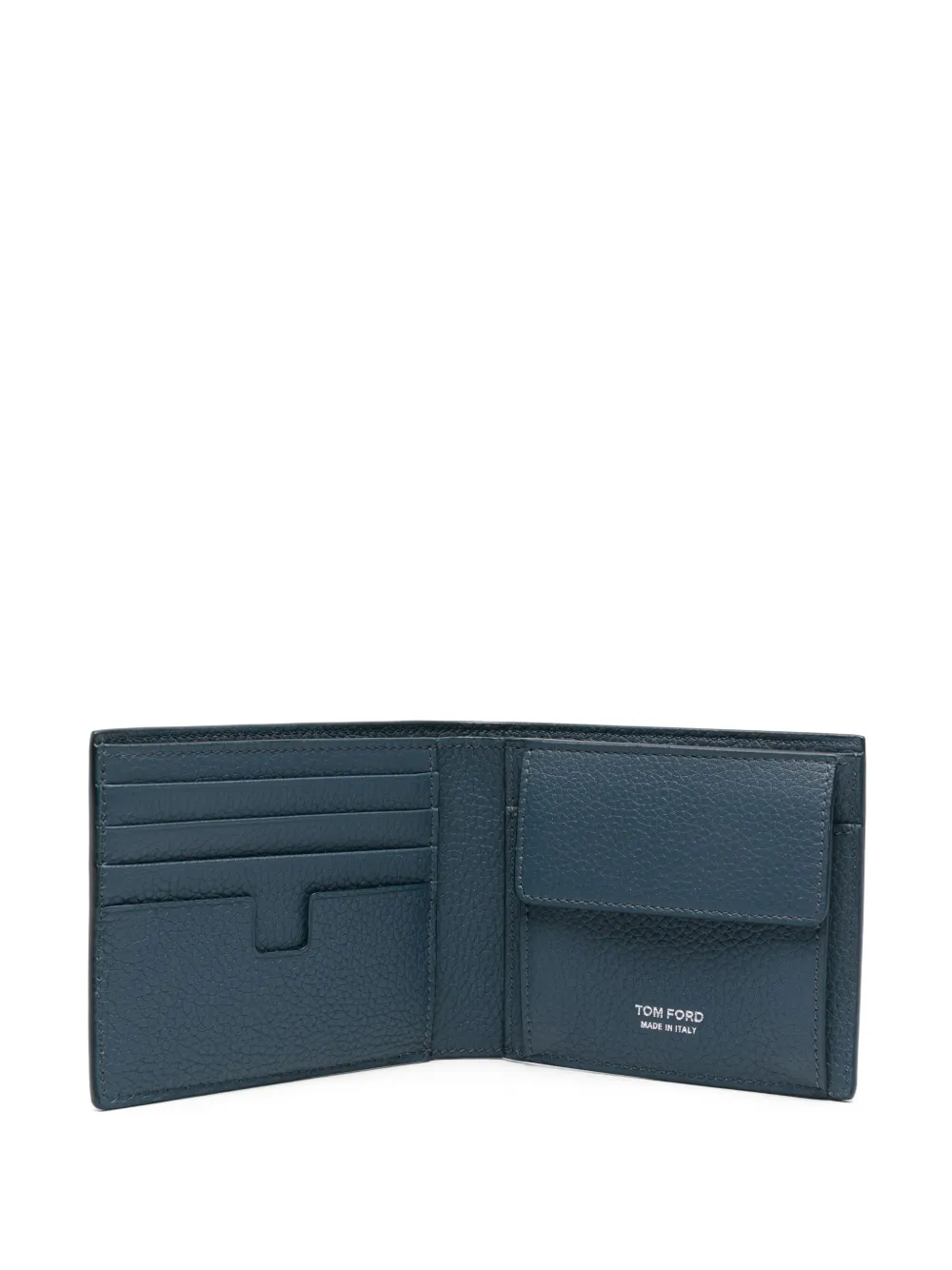 Tom Ford Soft Grain Blue Bifold Wallet