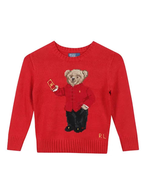 POLO RALPH LAUREN KIDS Lunar New Year Polo Bear Pullover