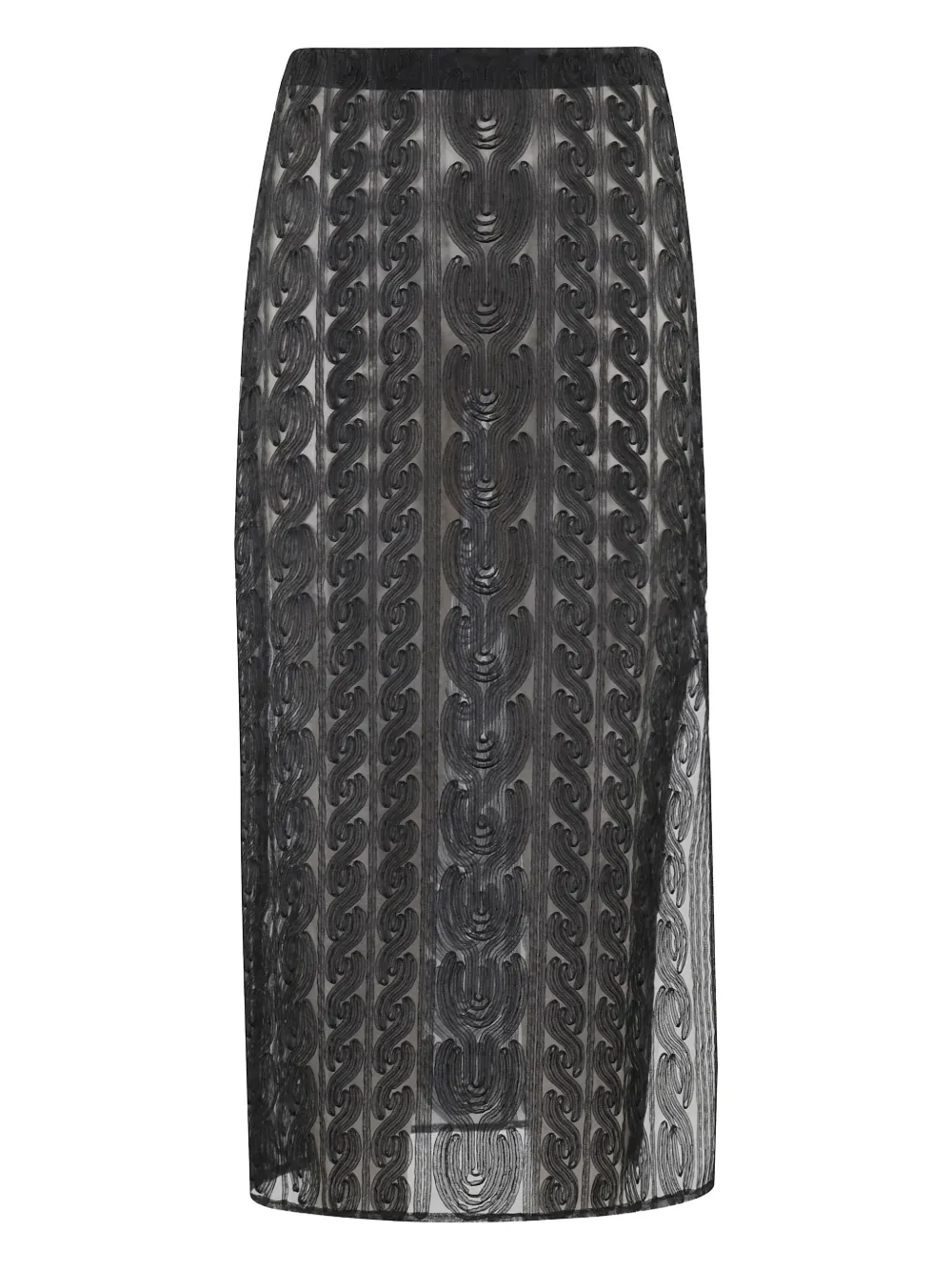 Erika Cavallini Alda midi skirt - Zwart