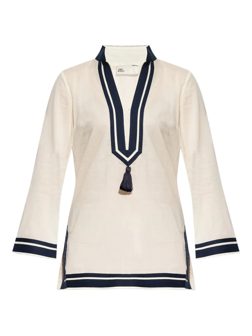 Tory Burch cotton beach tunic - ニュートラル Tory Burch cotton beach tunic - ニュートラル
