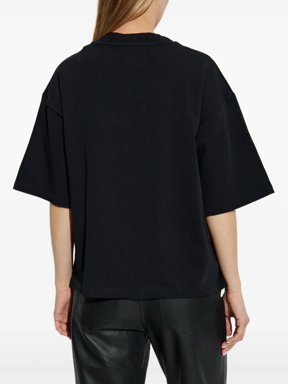 AllSaints T-shirt van biologisch katoen Zwart