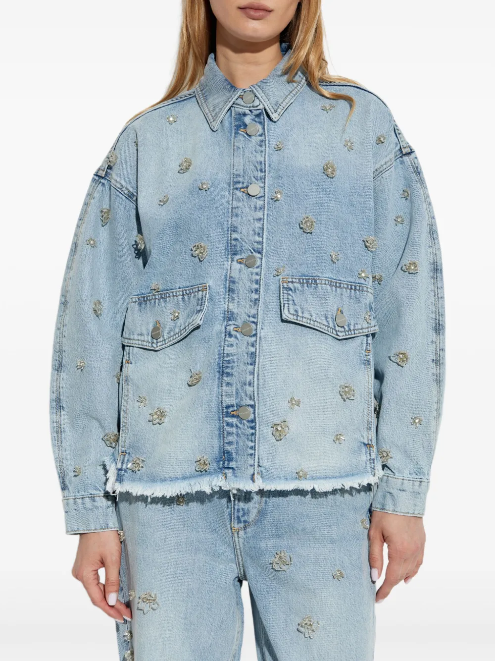 AllSaints Hettie denim jack Blauw