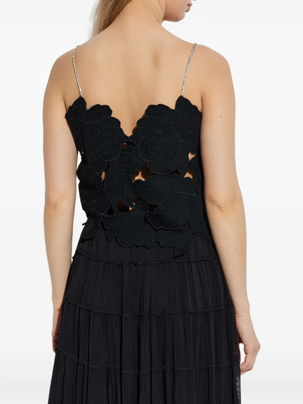 AllSaints Flora top Zwart
