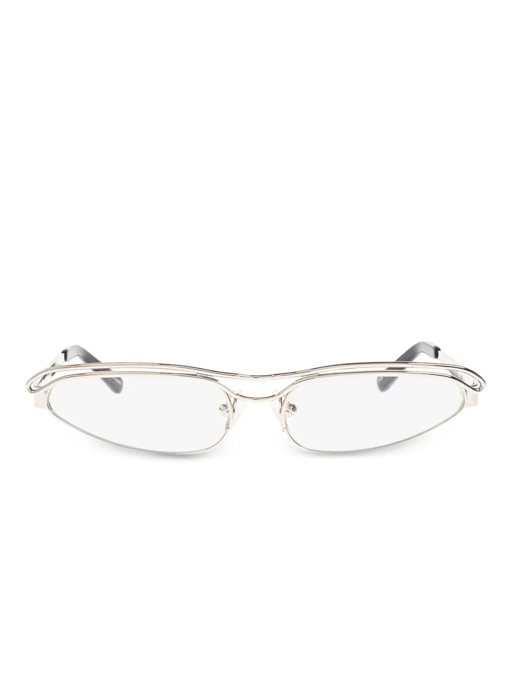 The Attico lentes con armazón ovalada | plateado | Image 1