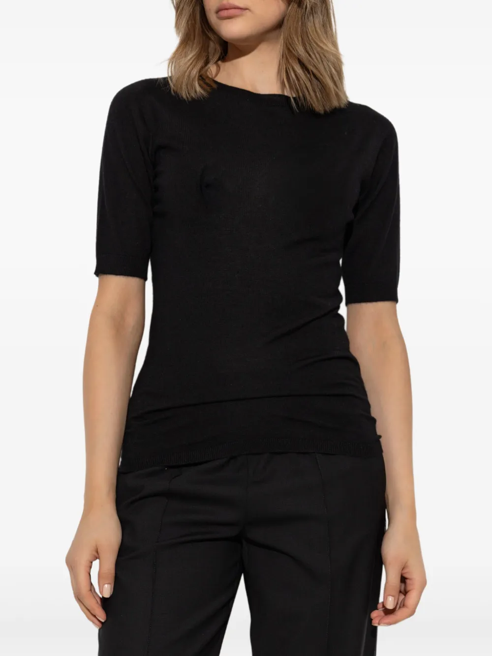 Fabiana Filippi T-shirt met ronde hals Zwart