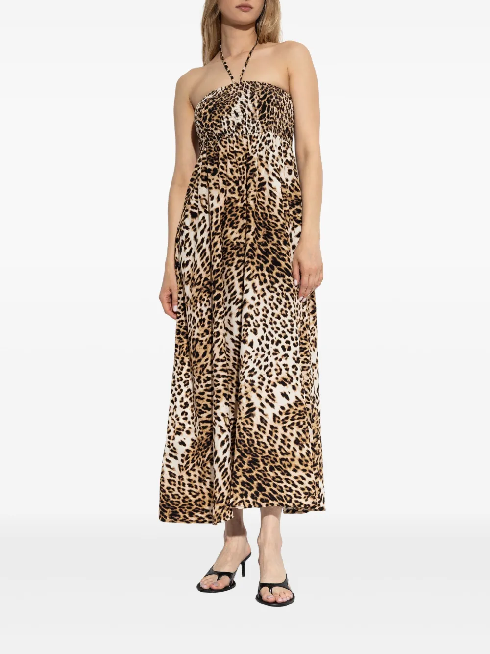 Gestuz Geopa maxi-jurk - Beige