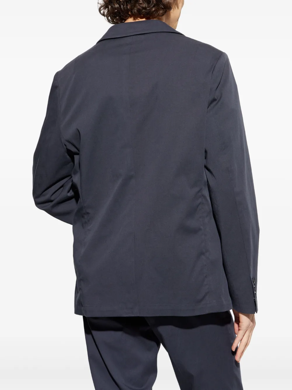 AllSaints Blazer met enkele rij knopen Blauw