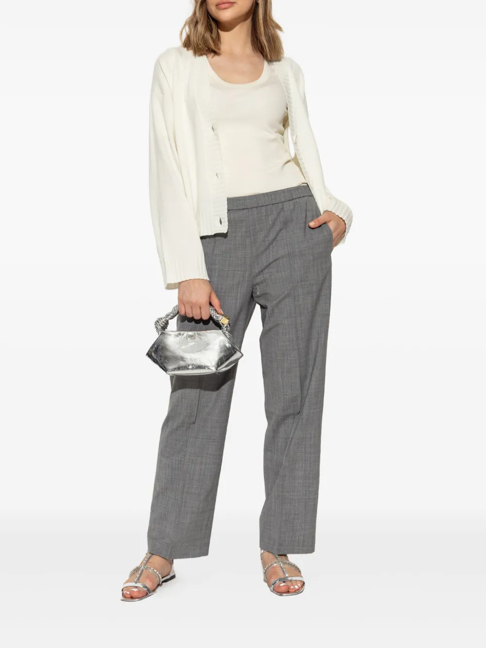 Fabiana Filippi Vest met V-hals Beige