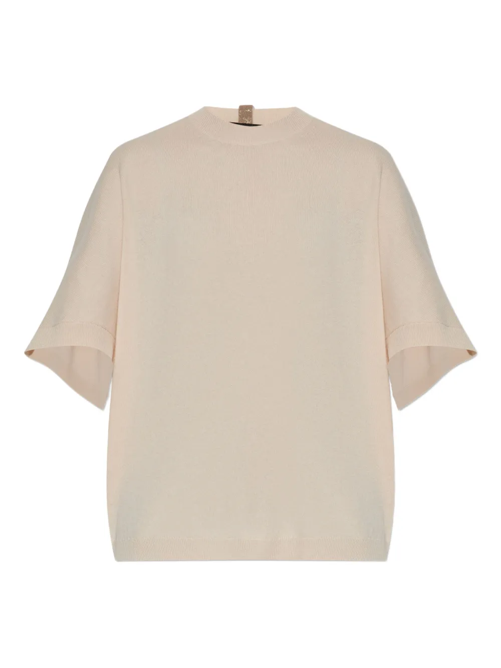 Fabiana Filippi T-shirt van zijdemix Beige