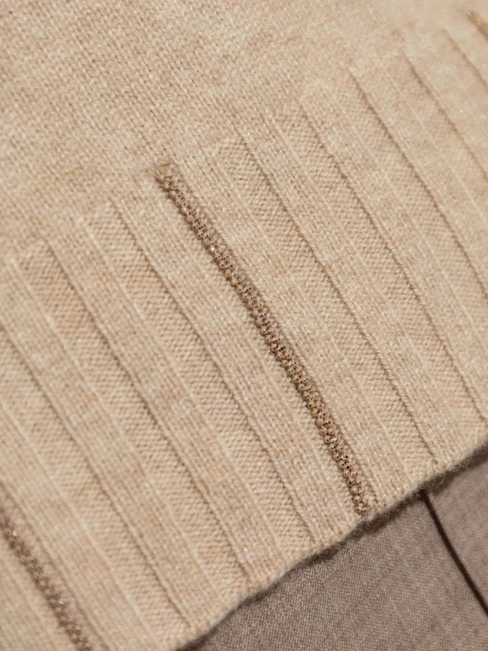 Fabiana Filippi Monili-verfraaide trui Beige