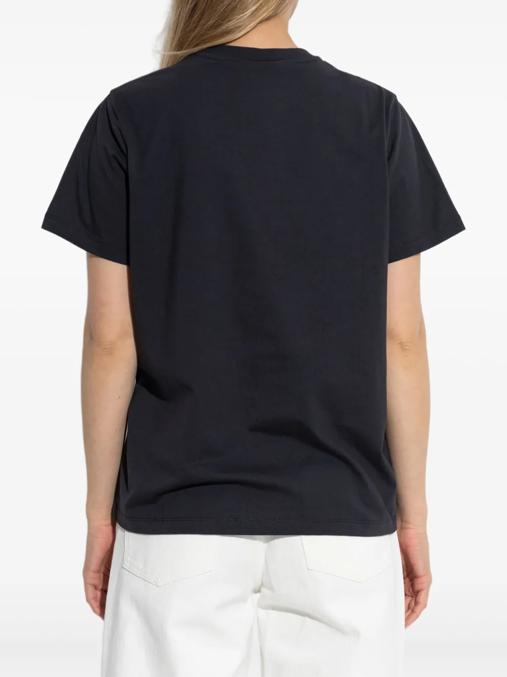 GANNI Katoenen T-shirt Zwart