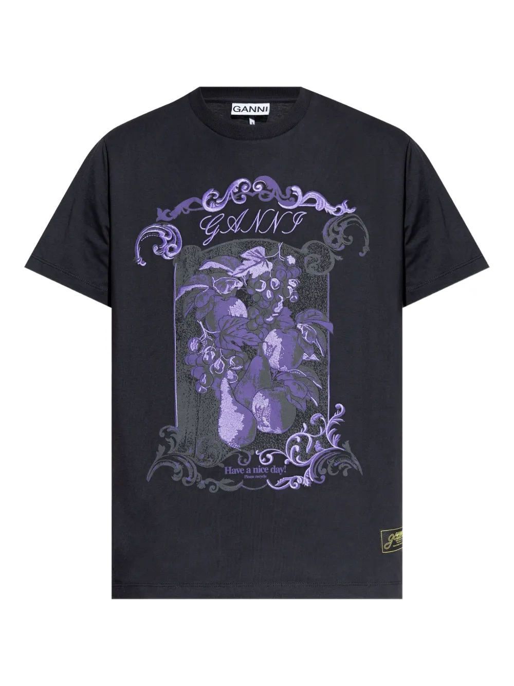 GANNI playera de algodón | negro | Image 1