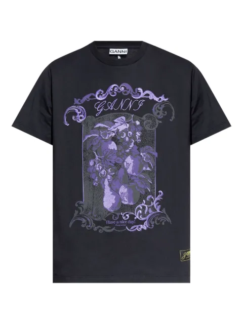 GANNI cotton T-shirt