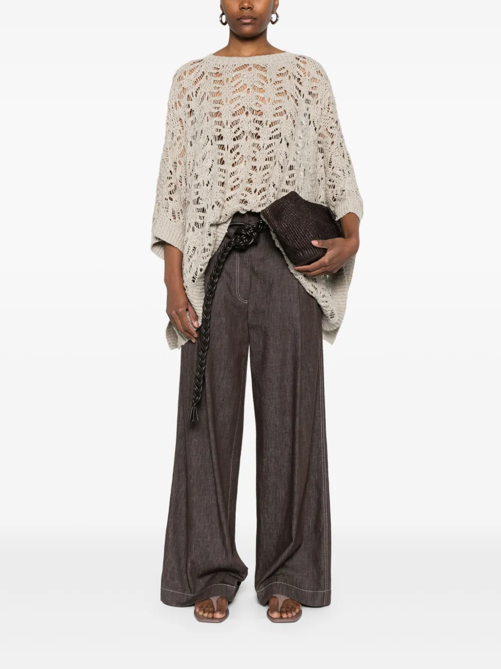 Brunello Cucinelli top tejido con cuello redondo | Tops tejidos | Image 2
