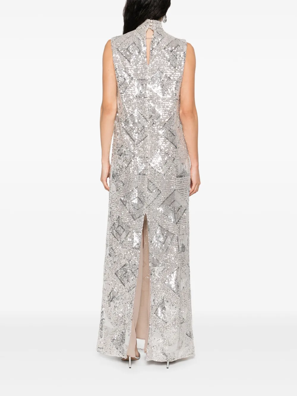 Shop Taller Marmo Sequinned Maxi Dress