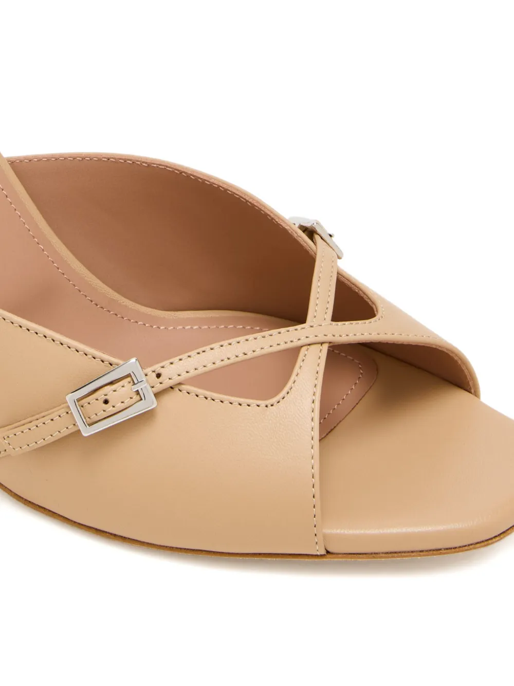 Malone Souliers 70mm crossover strap sandals Neutrals