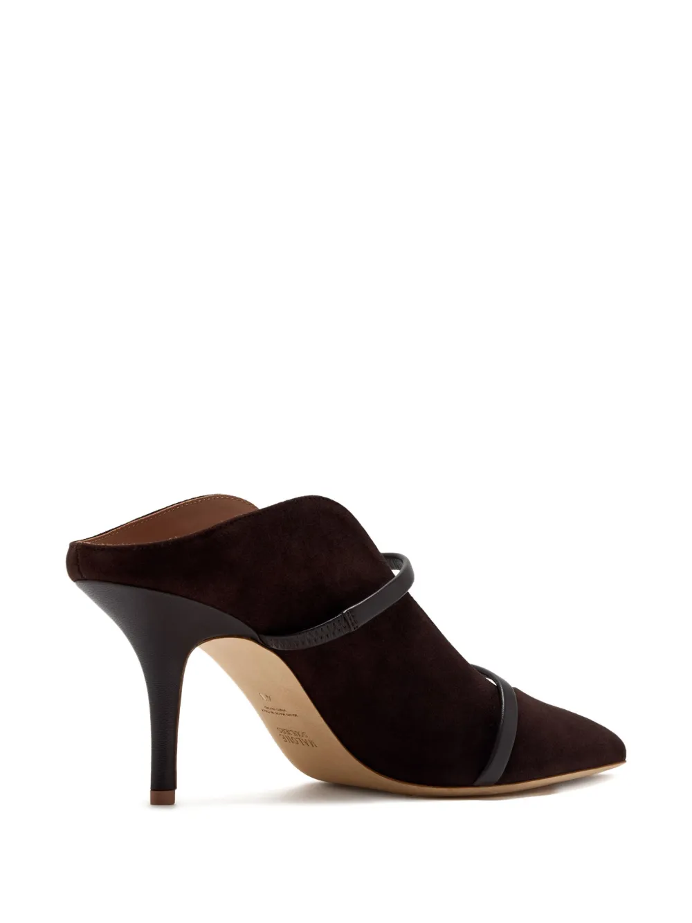 Malone Souliers 70mm two-strap pointed-toe mules Brown