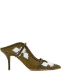 Malone Souliers embroidered mules - Green