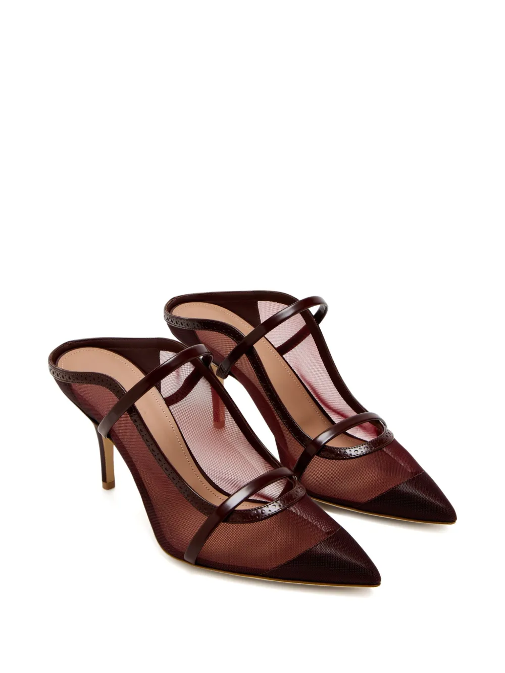 Malone Souliers 70mm Sheer Mesh Pointed-toe Mules