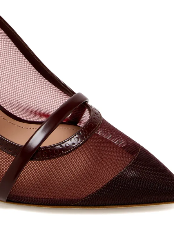 Malone Souliers 70mm Sheer Mesh pointed-toe Mules Red FARFETCH PH