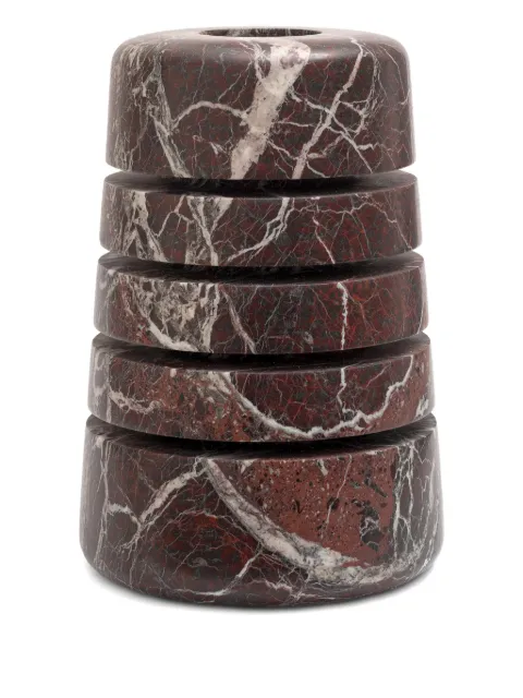 Editions Milano medium Atlantico stacked marbled vase (24.7cm x 36cm)