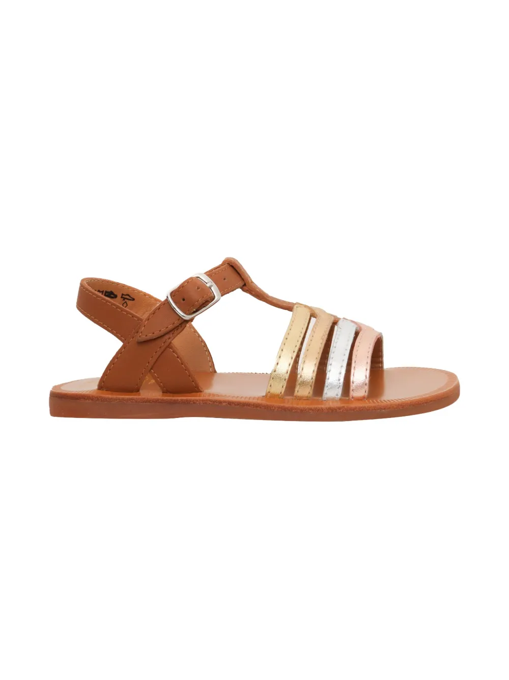 Pom D'api metallic-strap flat sandals | Open Toe Sandals | Image 2