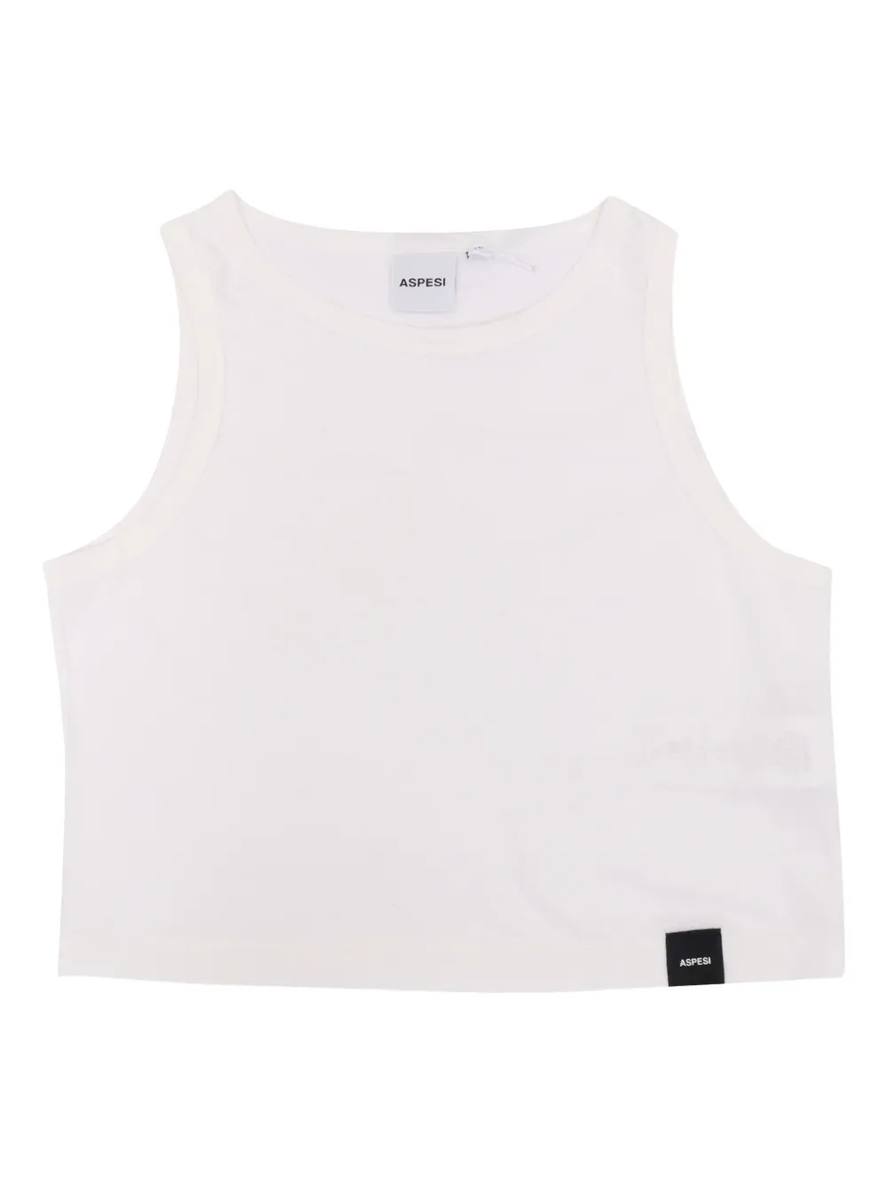Aspesi Round-neck Sleeveless Top In White