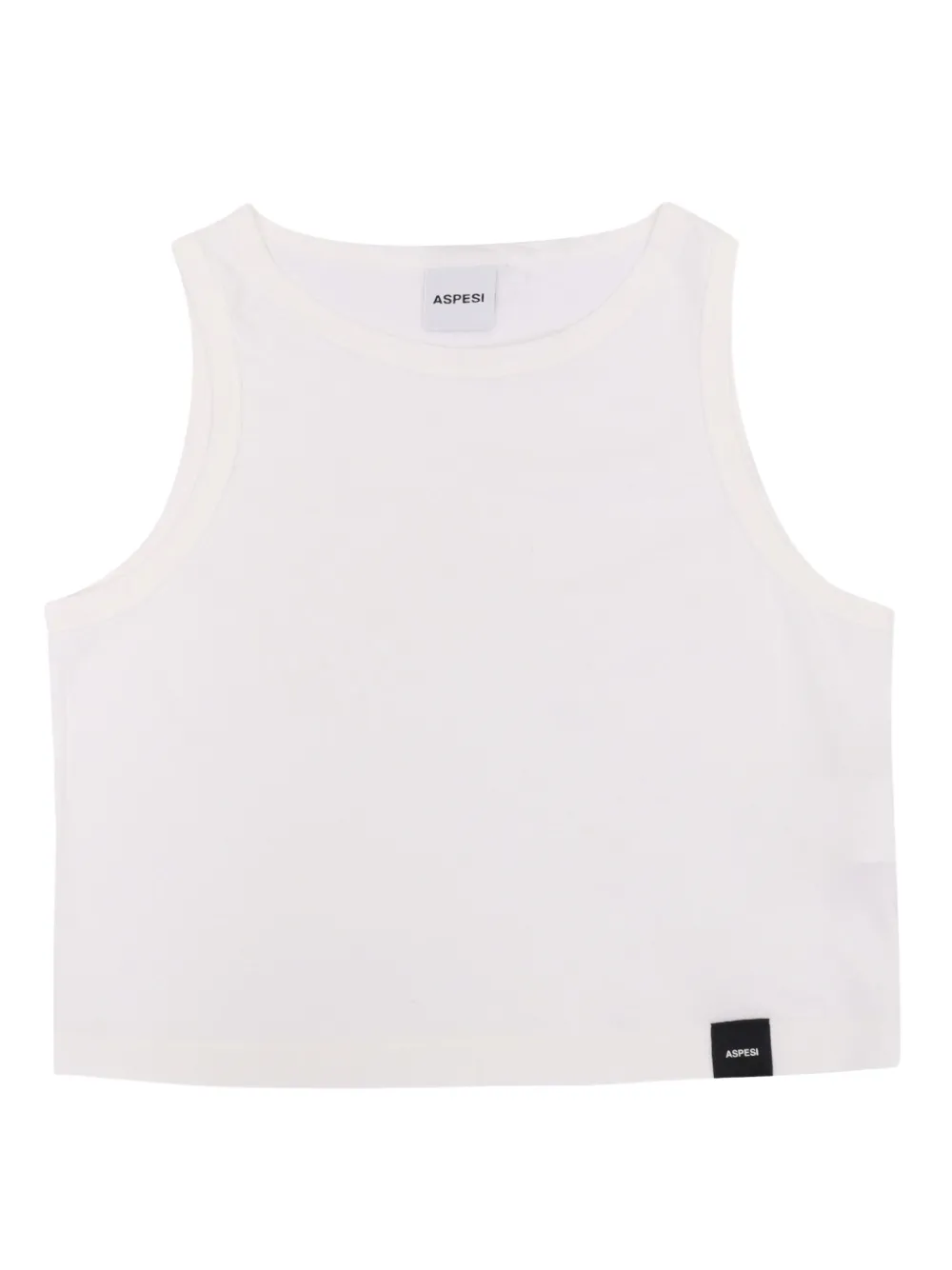 Aspesi Kids round-neck sleeveless top - Bianco