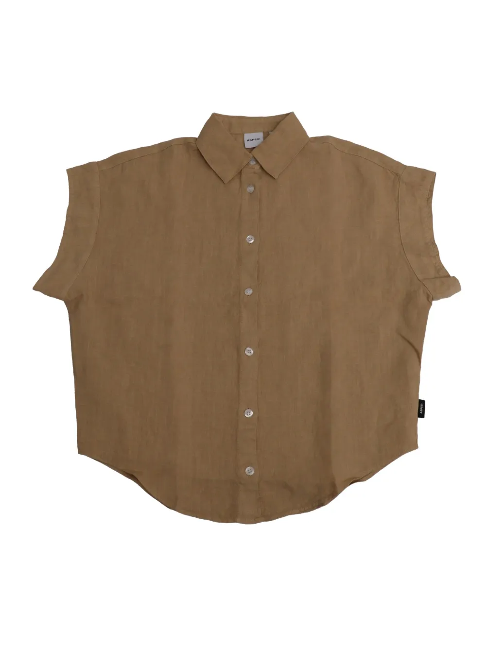 Aspesi Kids short-sleeve button-up shirt | Brown | Image 1