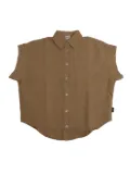 Aspesi Kids short-sleeve button-up shirt - Brown