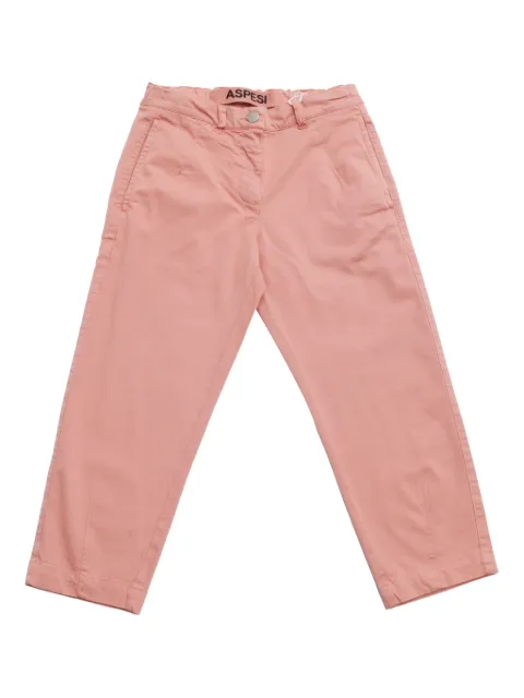 Aspesi Kids cotton straight-leg trousers