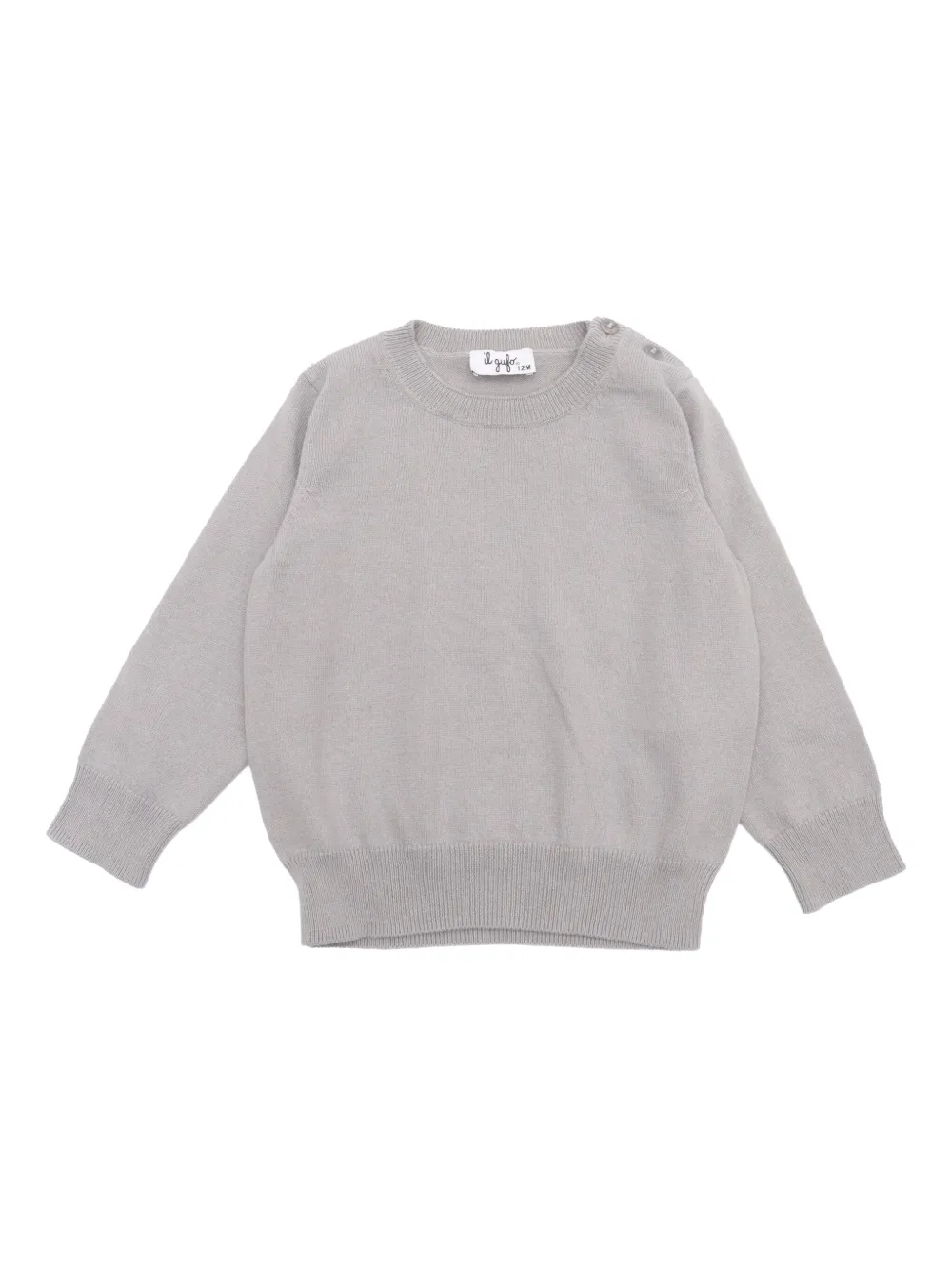 Il Gufo button-fastening sweatshirt | Grey | Image 1